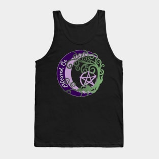 Wiccan Pagan Witch Tree of Life, Blessed Be Art, pentacle Tank Top